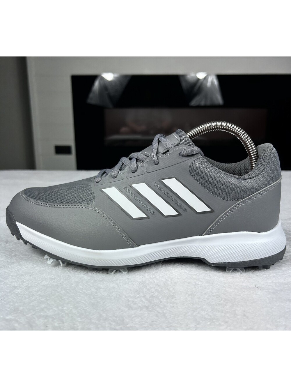 Adidas Tech Response 3.0 Golf Shoes Men’s Size 7.5 Grey Comfort Lace Up GV6890